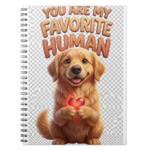 Cuaderno Corazón de Golden Retriever