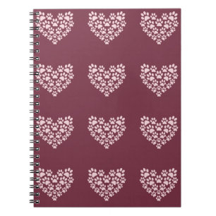 Cuaderno Corazón de huella de tracción