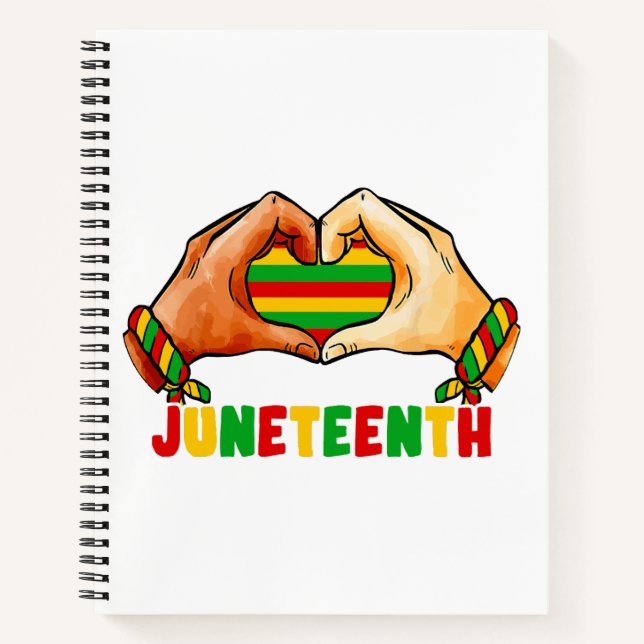 Cuaderno Corazón de Juneteenth  (Anverso)