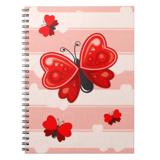 Cuaderno corazón de la mariposa
