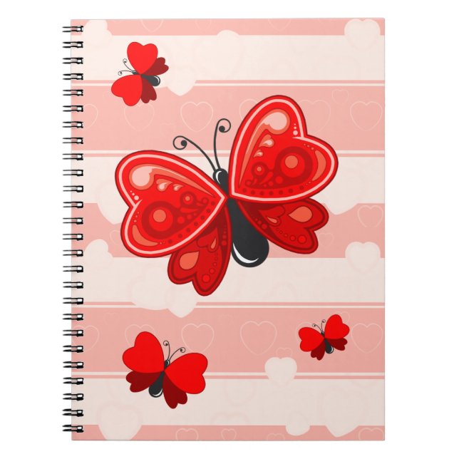 Cuaderno corazón de la mariposa (Frente)