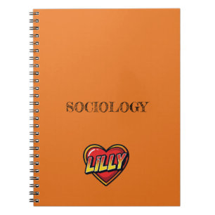 Cuaderno Corazón de Lilly Naranja