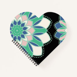 Cuaderno Corazón de Mandala Floral