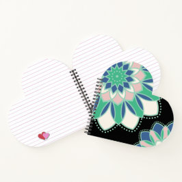 Cuaderno Corazón de Mandala Floral
