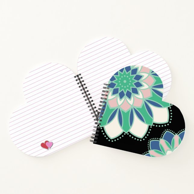 Cuaderno Corazón de Mandala Floral (Interior)