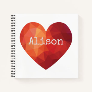 Cuaderno Corazón de marea roja