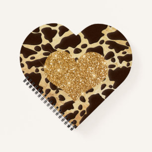 Cuaderno Corazón de Oro Leopardo