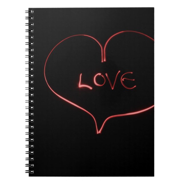 Cuaderno Corazón de pintura clara (Frente)