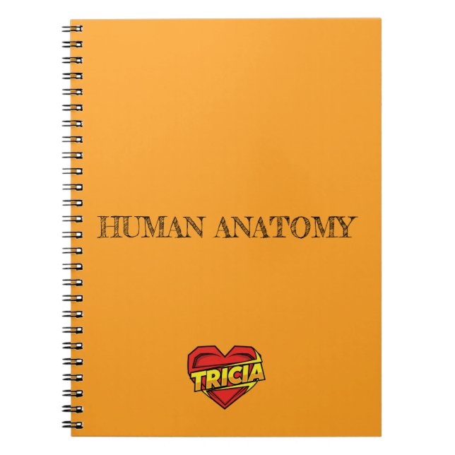 Cuaderno Corazón de Tricia Naranja (Frente)