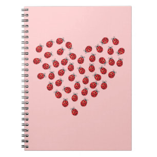 Cuaderno Corazón del amor de la mariquita
