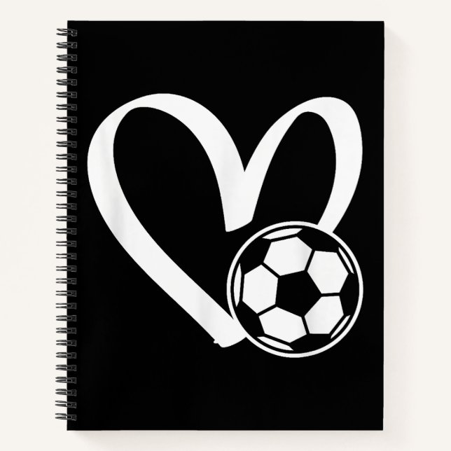 Cuaderno Corazón del balón de fútbol (Anverso)