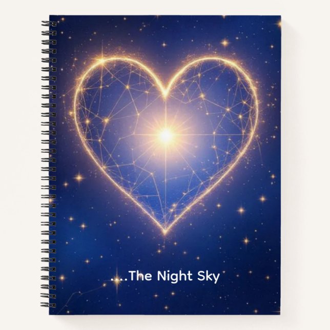 Cuaderno Corazón del cielo nocturno (Anverso)