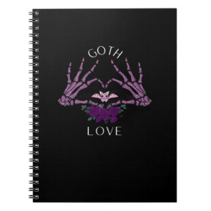 Cuaderno Corazón del esqueleto del Gótico de embriaguez