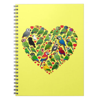Cuaderno Corazón del loro