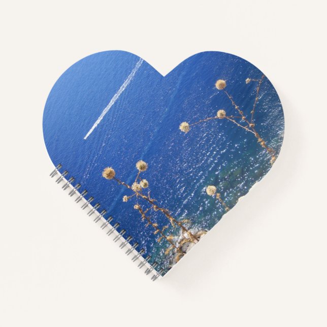 Cuaderno Corazón del Mar Azul Griego (Anverso)