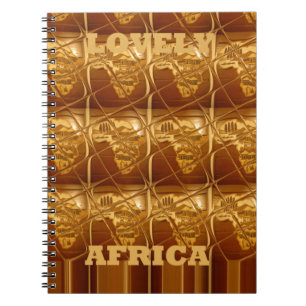Cuaderno Corazón dorado de África