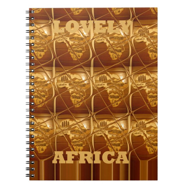Cuaderno Corazón dorado de África (Frente)