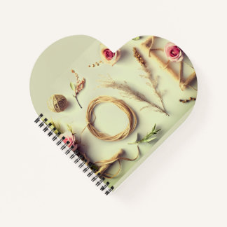 Cuaderno Corazón en espiral “Love Rose”