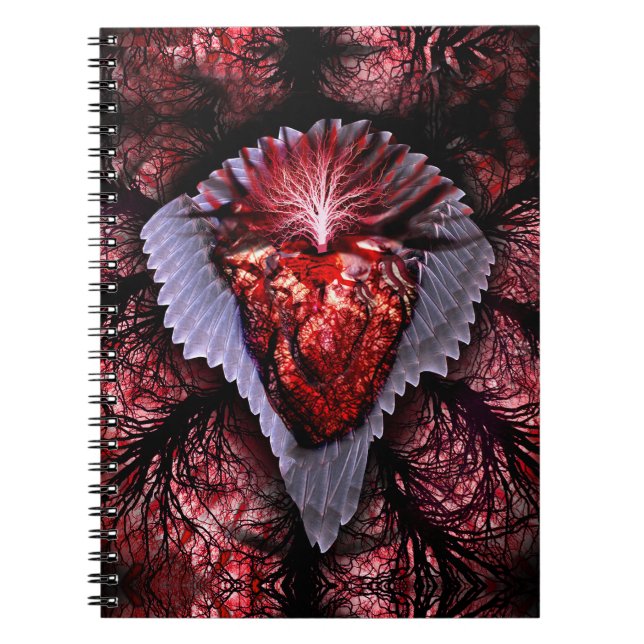 Cuaderno Corazón en llamas (Frente)