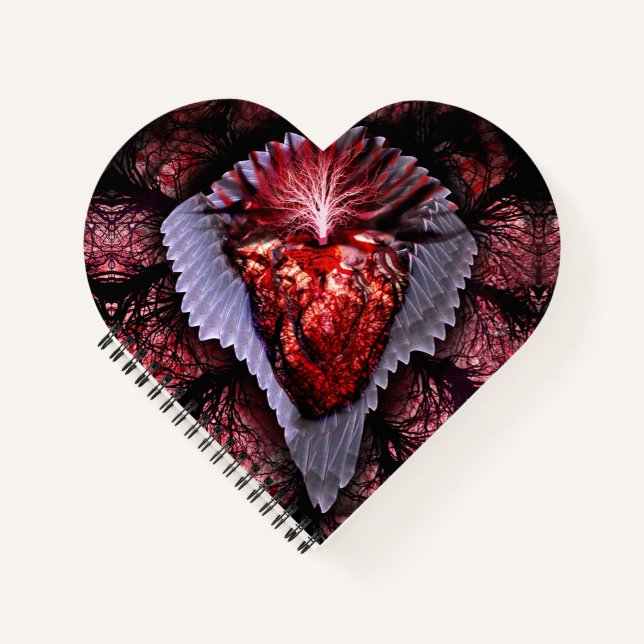 Cuaderno Corazón en llamas (Anverso)