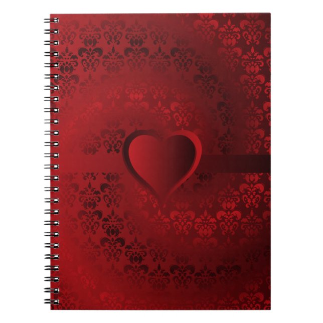 Cuaderno Corazón húmedo rojo (Frente)