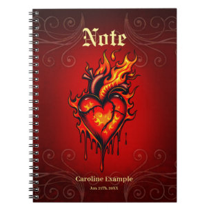 Cuaderno Corazón inflamante.