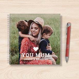 Cuaderno Corazón lindo te ama Mamá foto del Día de la Madre