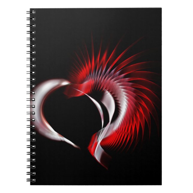 Cuaderno Corazón metalizado (Frente)