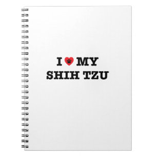 Cuaderno Corazón mi Shih Tzu
