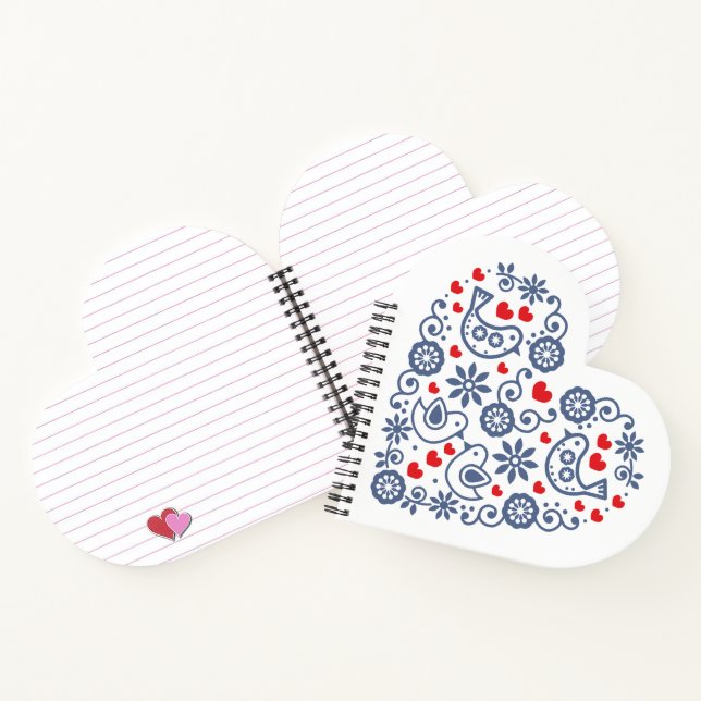 Cuaderno Corazón popular de Eslovaquia (Interior)