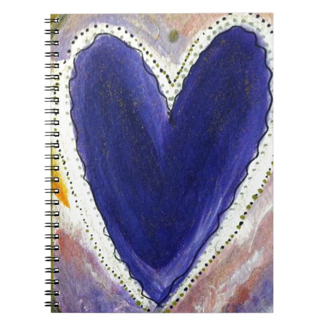 Cuaderno Corazón púrpura (Frente)