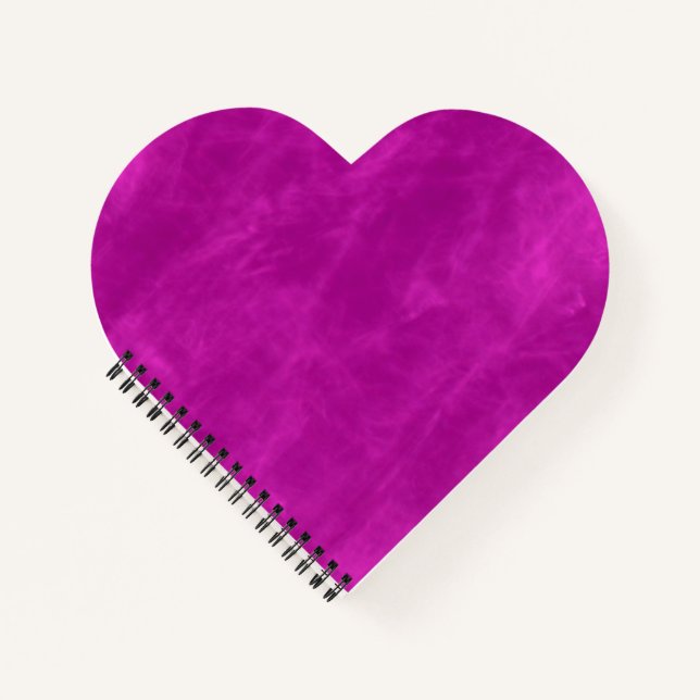 Cuaderno Corazón púrpura magenta (Anverso)