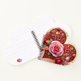 Cuaderno Corazón Rojo