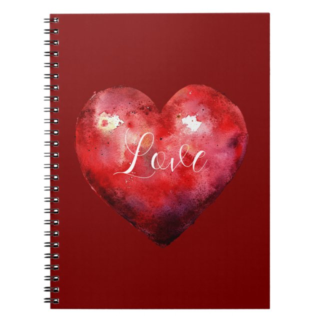 Cuaderno Corazón Rojo (Frente)
