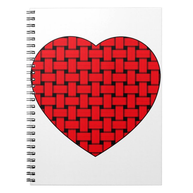 Cuaderno Corazón rojo agitado (Frente)