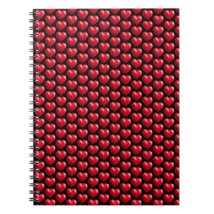 Cuaderno corazón rojo amor familia pareja matrimonio relaci
