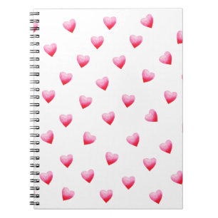 Cuaderno Corazón rojo romántico