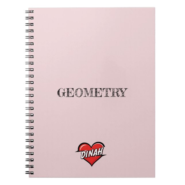 Cuaderno Corazón Rosa de Dinah (Frente)