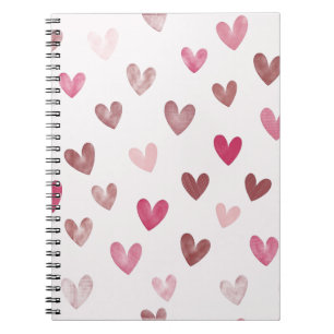Cuaderno Corazón Rosa Patrón Lindo – Diseño Romántico y Ele