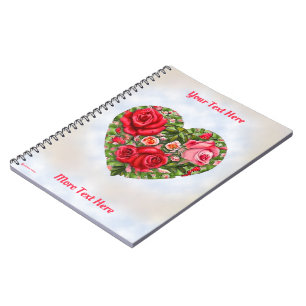 Cuaderno Corazón Rosa Vintage