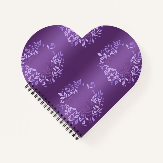 Cuaderno Corazón Rosa violeta (Anverso)