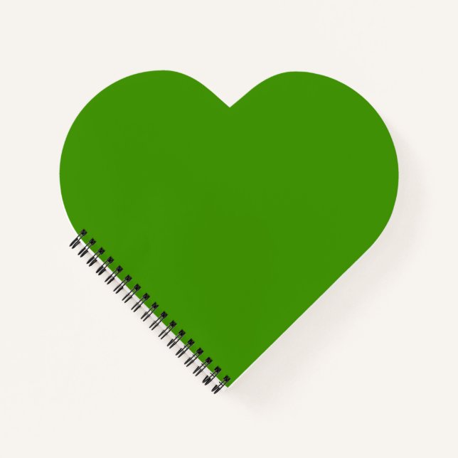 Cuaderno Corazón verde de primavera (Anverso)