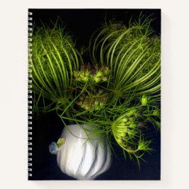 Cuaderno Corazón verde en negro