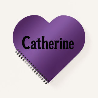 Cuaderno Corazón Violeta Catherine