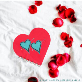 Cuaderno Corazón y flecha turquesa
