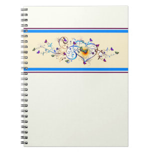 Cuaderno Corazón y mariposas