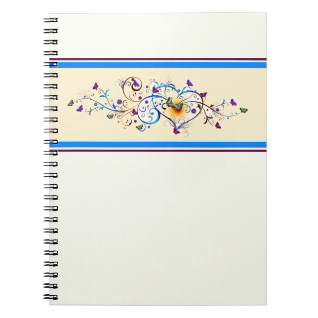 Cuaderno Corazón y mariposas (Frente)