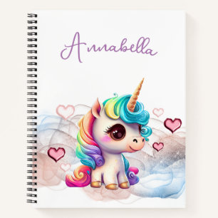 Cuaderno Corazón y unicornio de bebé