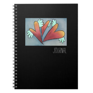 Cuaderno Corazones Alados Delineados