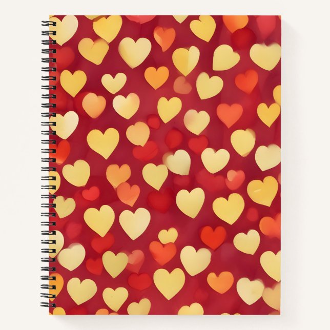 Cuaderno Corazones Ardientes (Anverso)